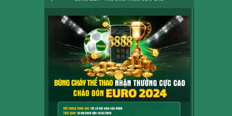 Khuyến mãi HB88 chào đón EURO 2024