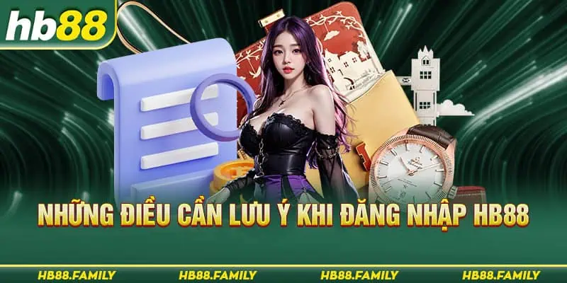 Những điều cần lưu ý khi đăng nhập HB88